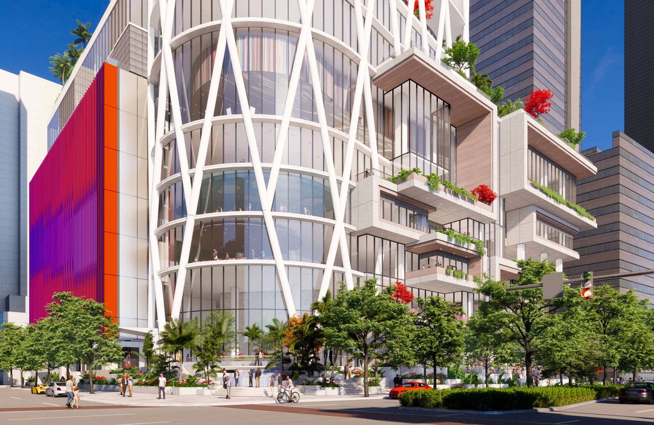 A 40-story LEED Platinum-certified Santander Tower is set to rise in Brickell, Miami's Financial District, providing 600,000 square feet of Class A office space. (Posted Feb 2024)