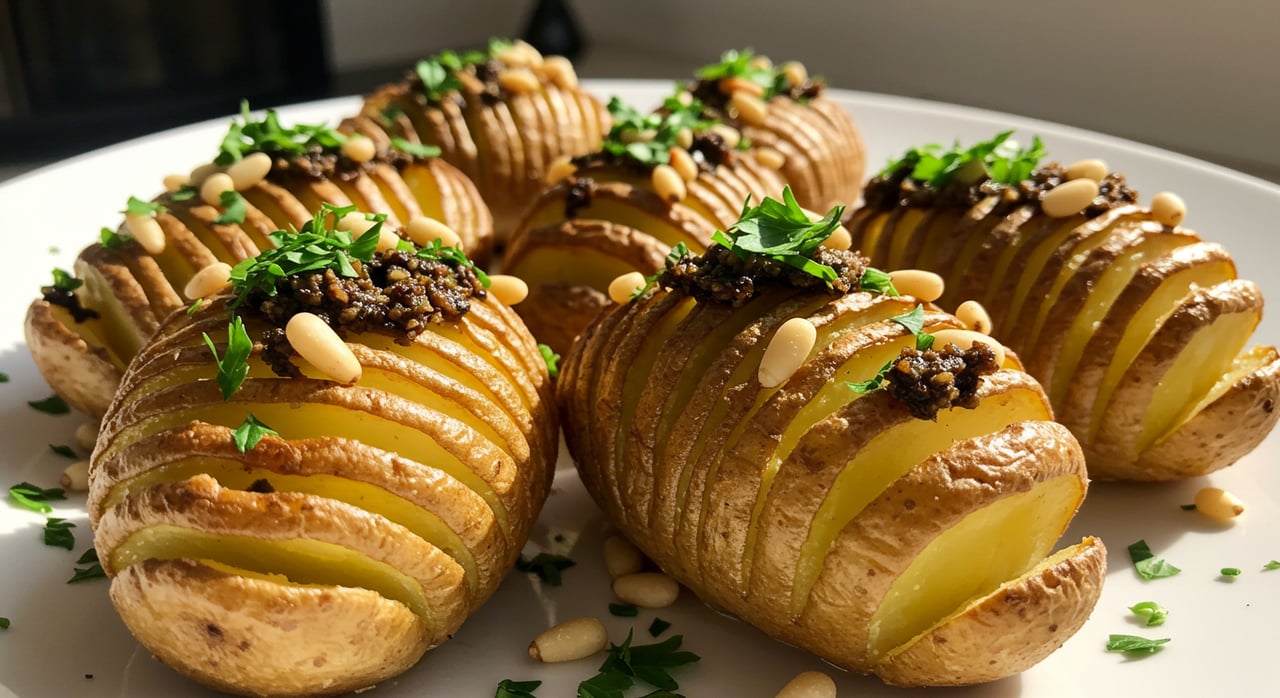 Crispy-Creamy Hasselback Potatoes