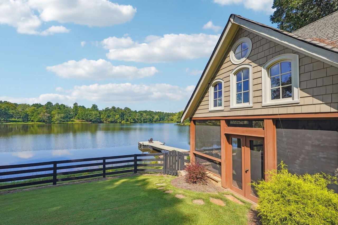 Quiet Listing: Elegant Lakefront Estate on 3 Acres in Alpharetta Georgia - Serene Views & Modern Luxuries Await