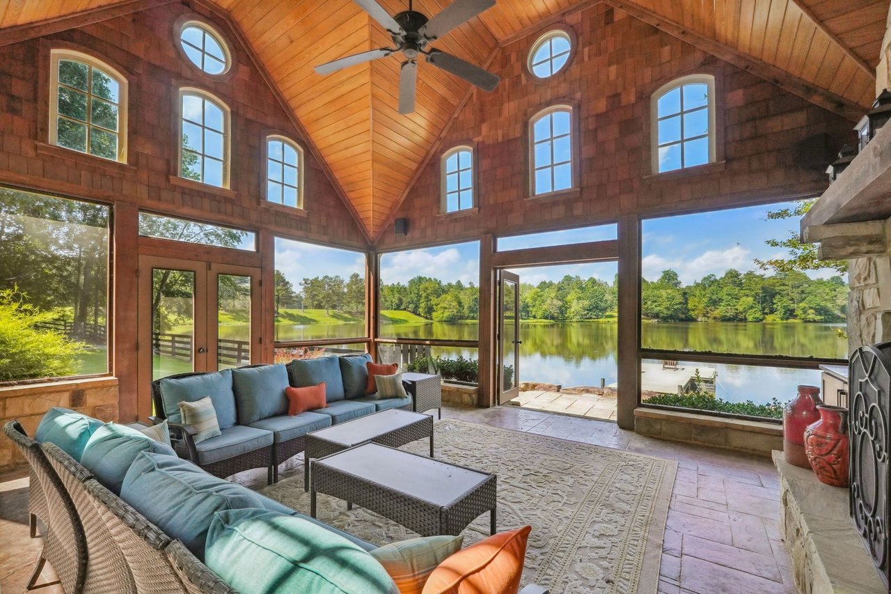 Quiet Listing: Elegant Lakefront Estate on 3 Acres in Alpharetta Georgia - Serene Views & Modern Luxuries Await