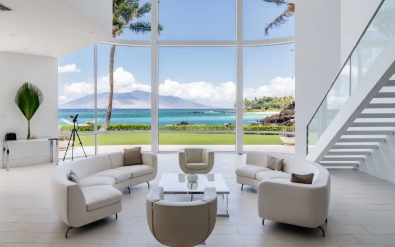 This $35 Million Waterfront Mega-Mansion in Maui Has an Observation Deck for Whale-Watching