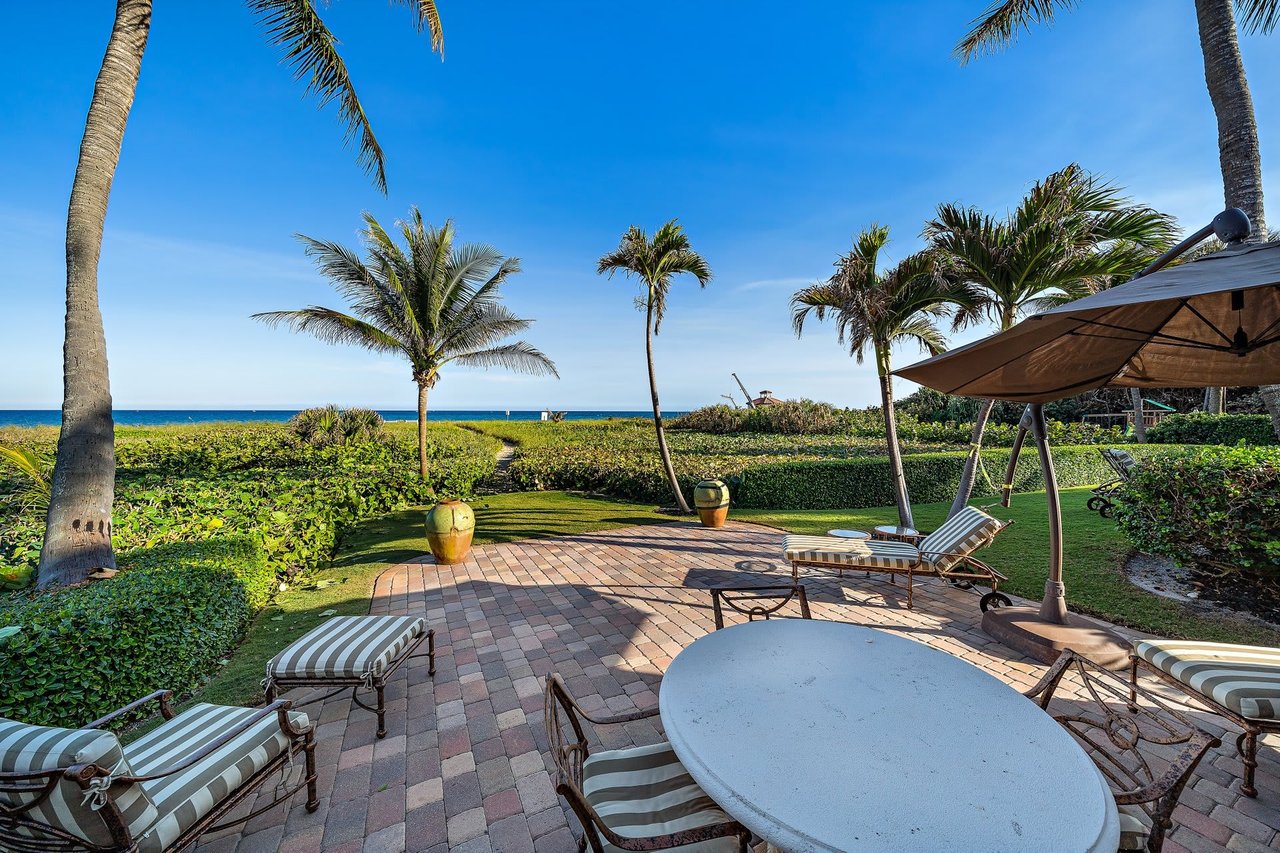 October 2024 | Take a look at this Manalapan estate, featuring frontage on both the ocean and the Intracoastal, which recently sold for $15.6 million