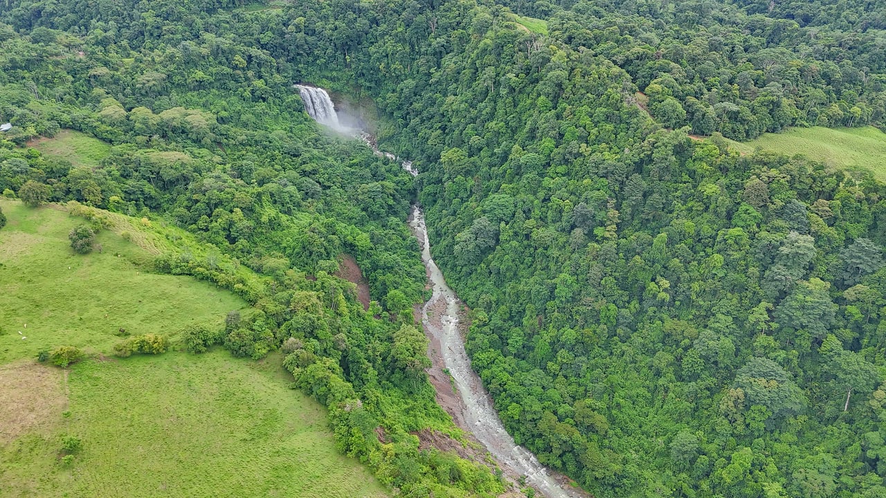 Breathtaking 210 Foot Waterfall on Over 200 Acres of Land in the Lush Hills & Mountains of Perez Zeledon – with SO MANY Additional Development Options!