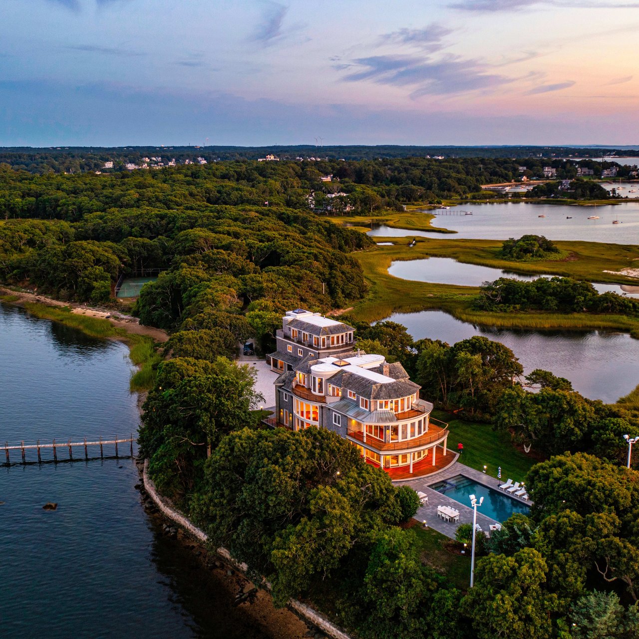 Take a Look Inside This $15.9M Waterfront Compound on Cape Cod