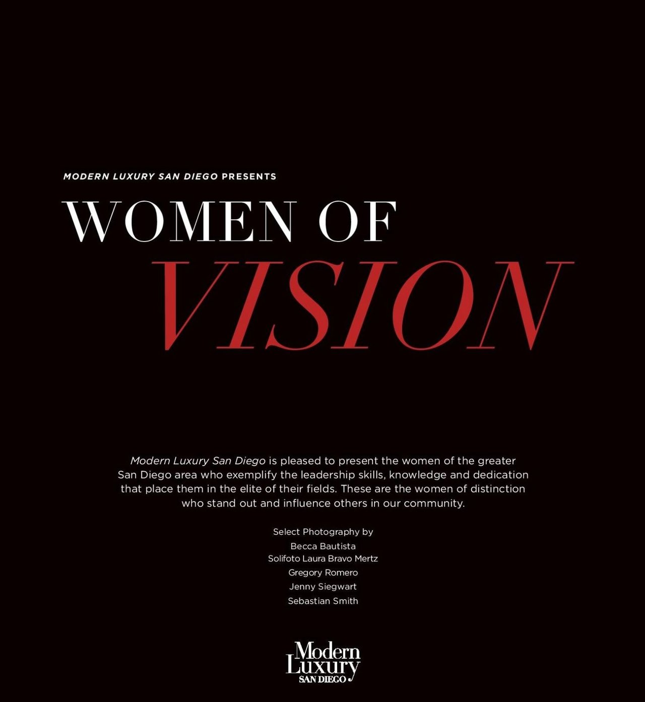 Women of Vision Issue