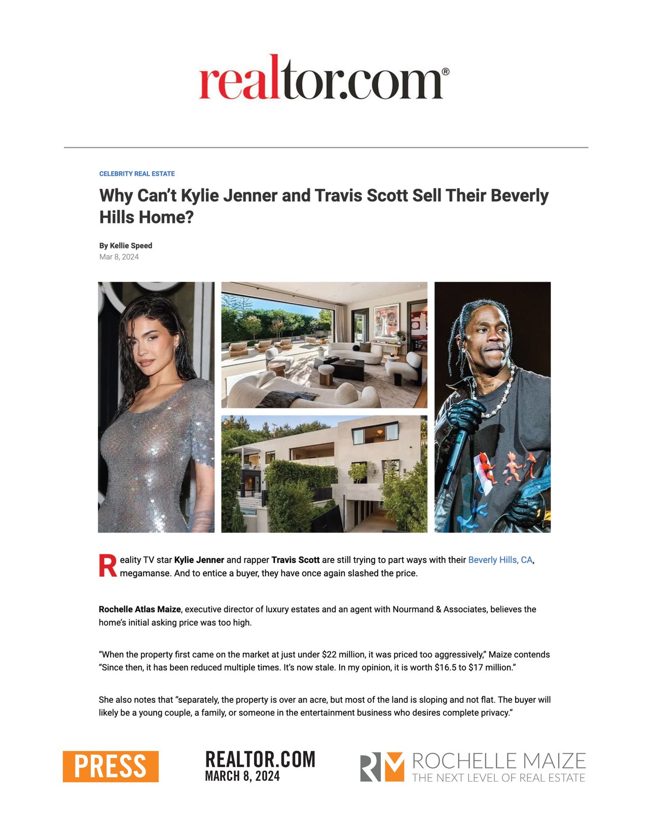 Why Can’t Kylie Jenner and Travis Scott Sell Their Beverly Hills Home?