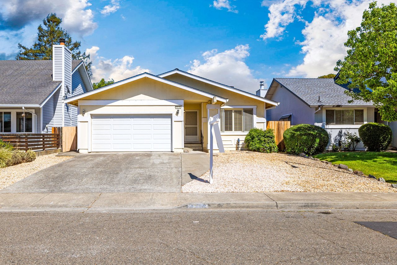 Single Level Home in the Coveted G-Section of Rohnert Park