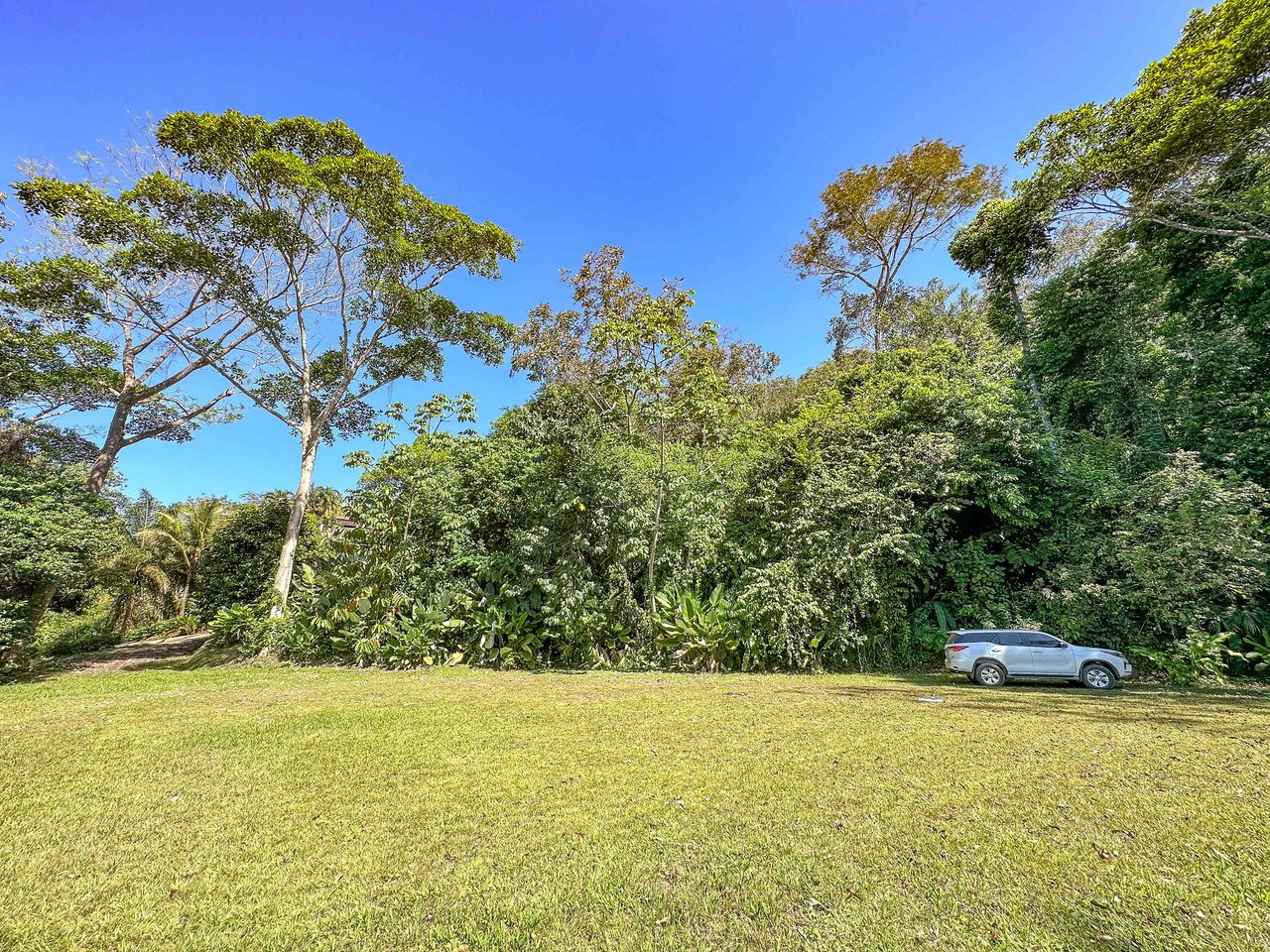 A prepared, 1.5 Acres jungle immersed lot with spectacular views of the Whale’s Tail. 