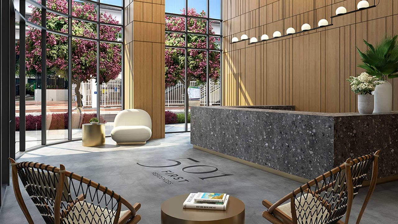 501 First Residences lobby