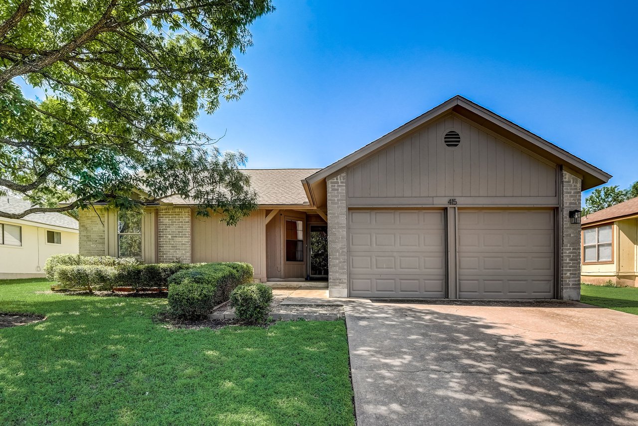 Transform this 1-Story Brushy Creek Home w/ a New Roof into Your Dream Oasis!