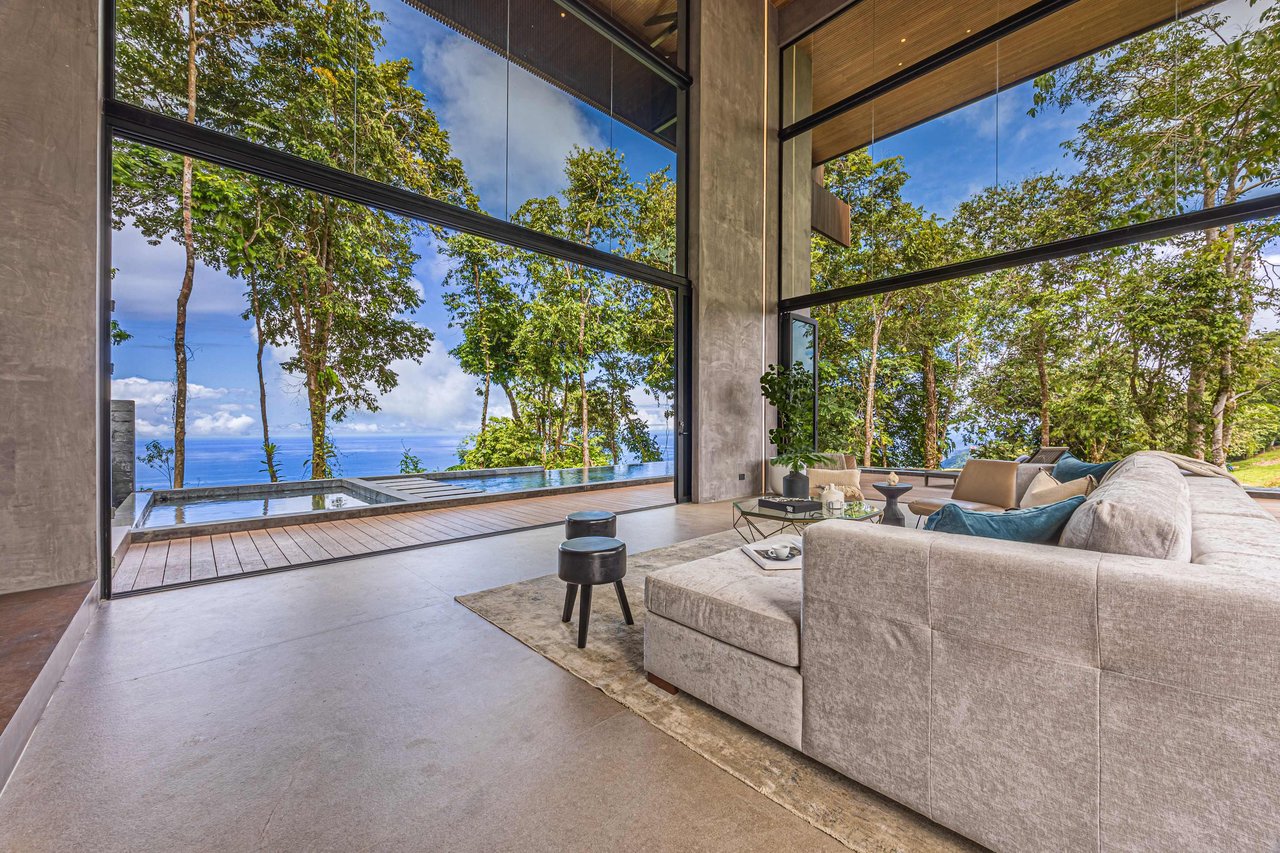 Villa Corazon de la Selva: Pristine Ocean View Luxury Home For Sale in Escaleras Costa Rica