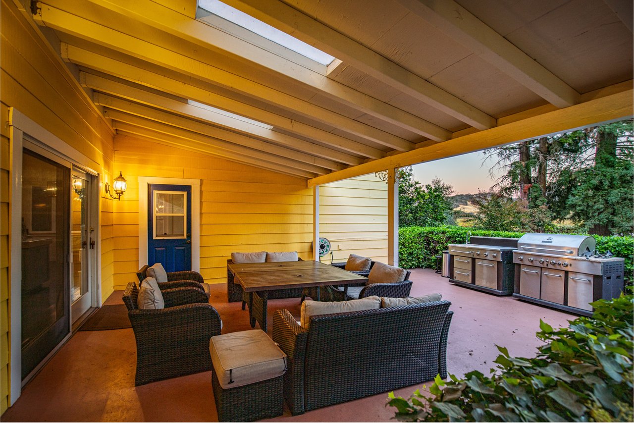 Back deck of Fairfield and Suisun Valley Vineyard Estate | Carmen Gray Team Luxury Listing