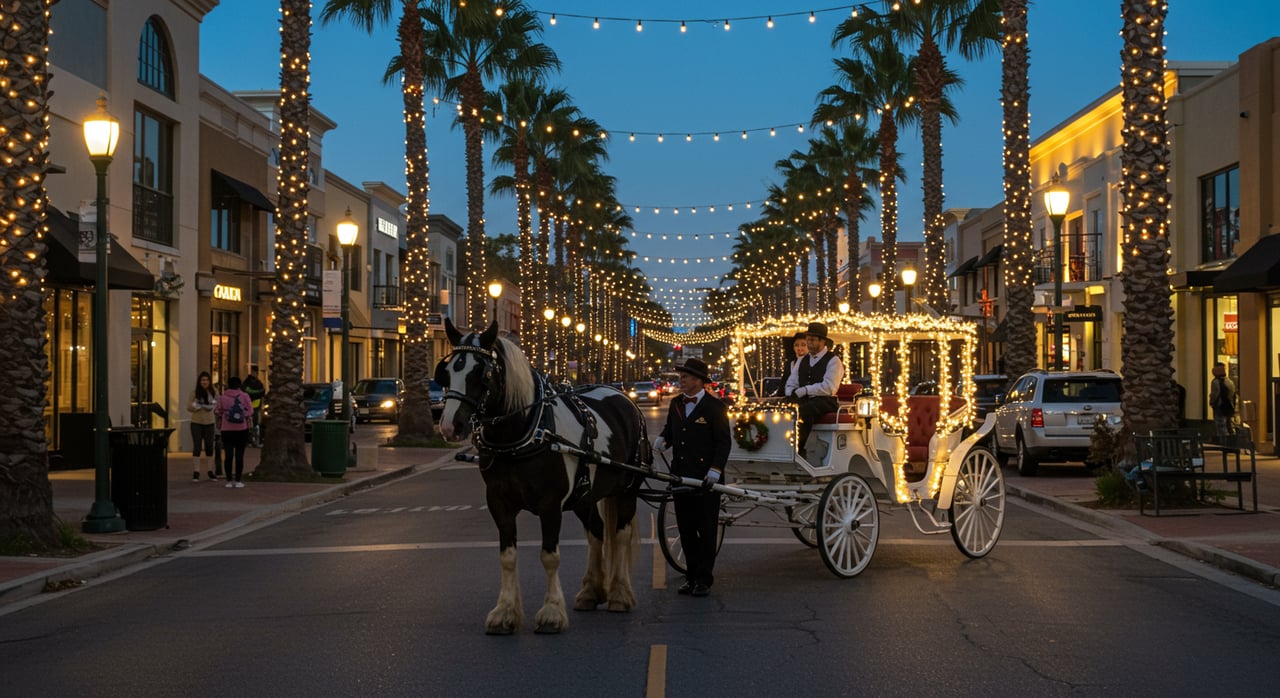 Horse-Drawn Carriage Rides and Photos With Santa Clause