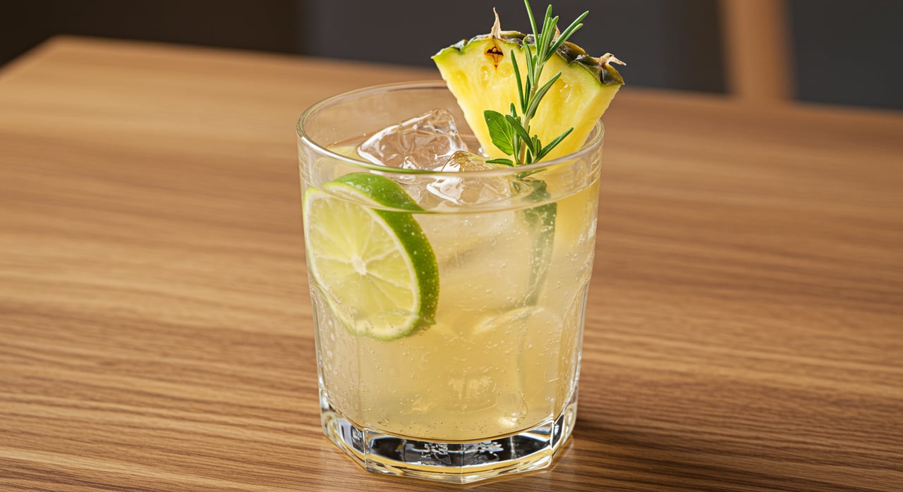 Pineapple Tarragon Caipirinha