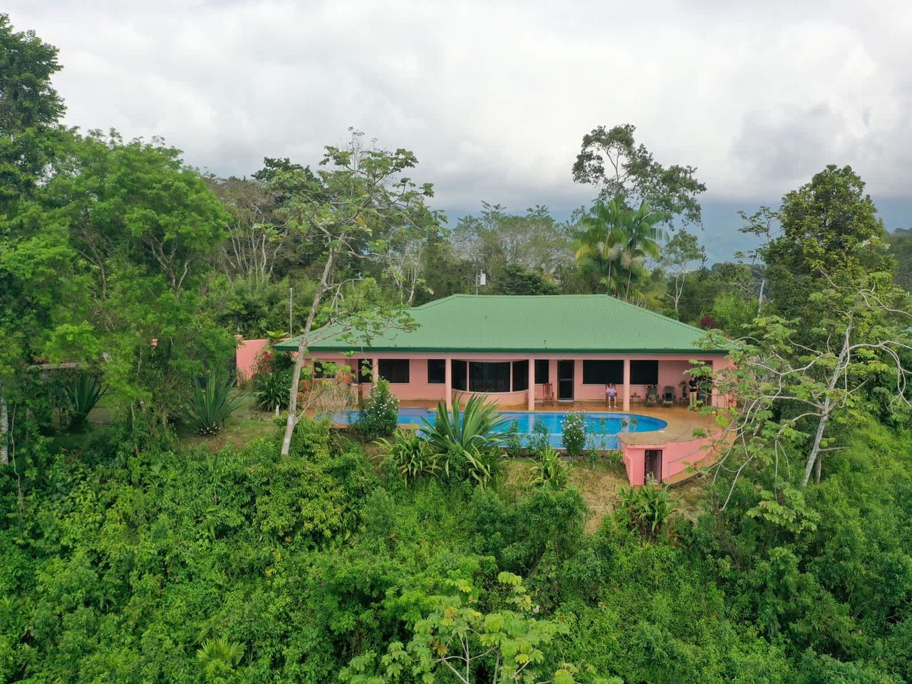 5.2 ACRES – 2 Bedroom Home With 60 Ft Infinity Lap Pool, 1 Bedroom Guest House, Fabulous Ocean View, Mature Fruit Trees!