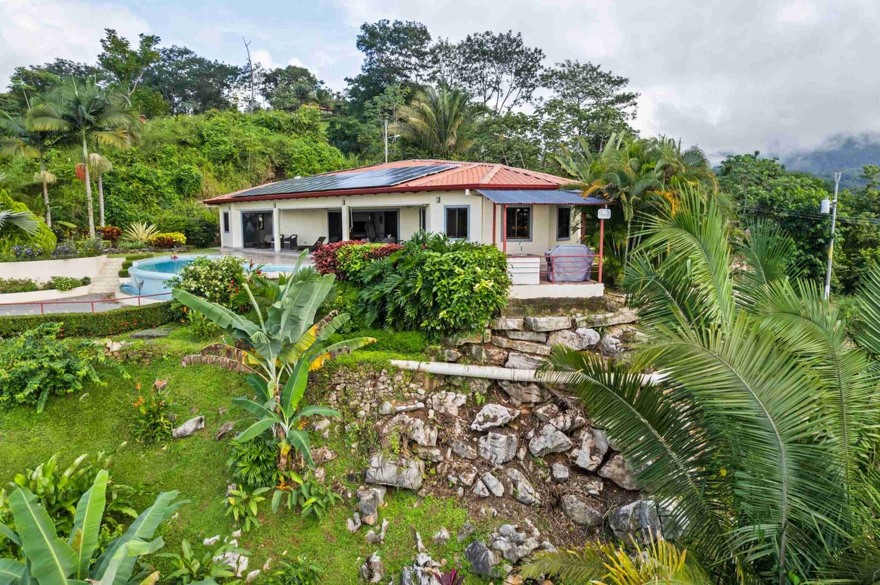 Luxurious Home with Great Outdoor Living Space and Incredible Panoramic Valley & Ocean Views in Chontales near Ojochal Costa Rica