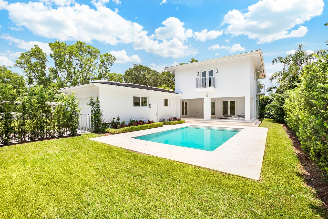 NEWLY BUILT 2-STORY CORAL GABLES POOL HOME