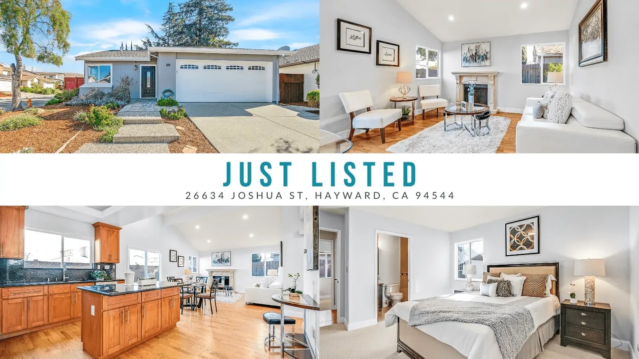 Just Listed: 26634 Joshua St, Hayward, CA 94544⁠