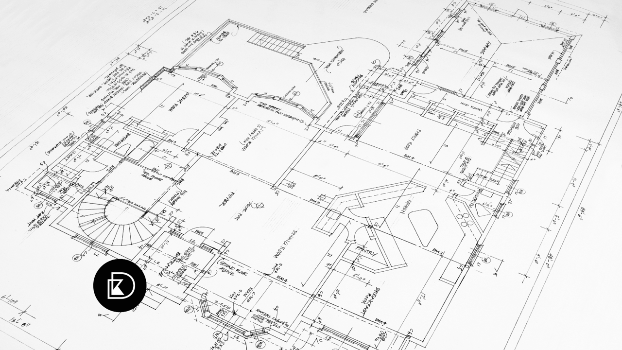 Single family home blueprint drawings 