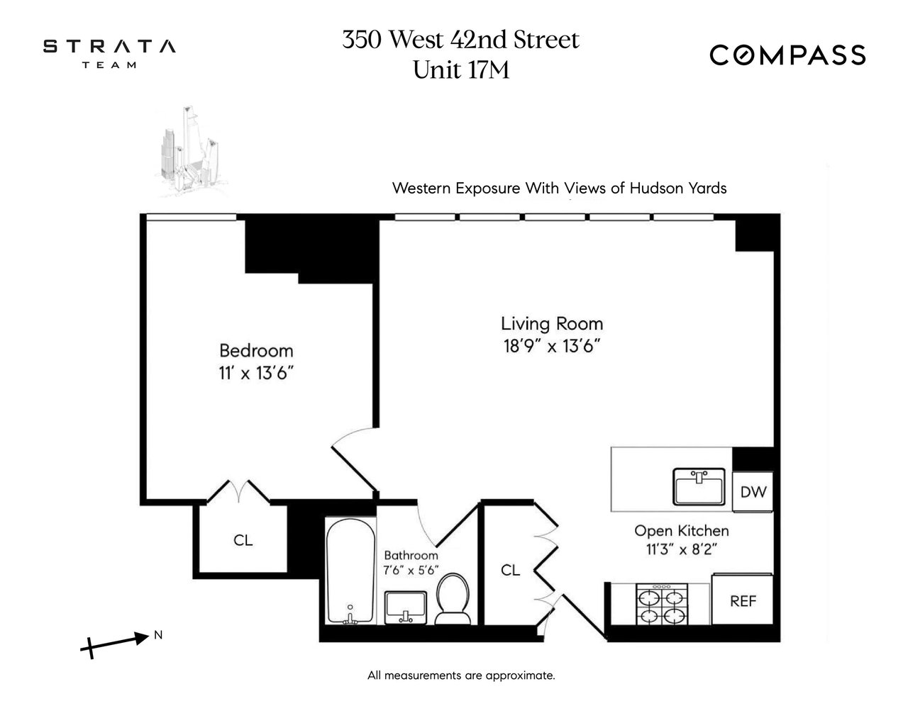 350 W 42nd St, Unit 17M