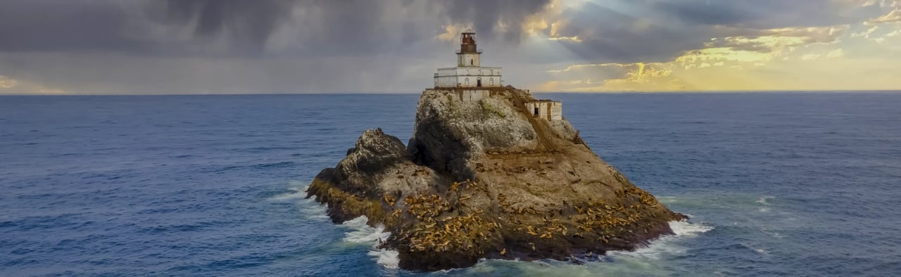 Tillamook lighthouse in Seaside Oregon