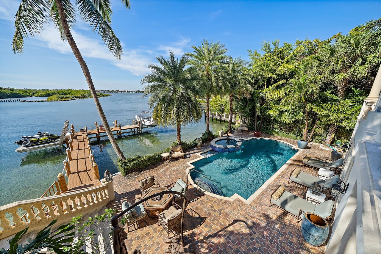 October 2024 | Take a look at this Manalapan estate, featuring frontage on both the ocean and the Intracoastal, which recently sold for $15.6 million