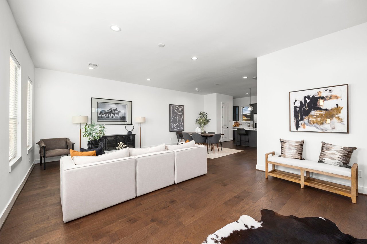 living room in an Eastwood Estates home 