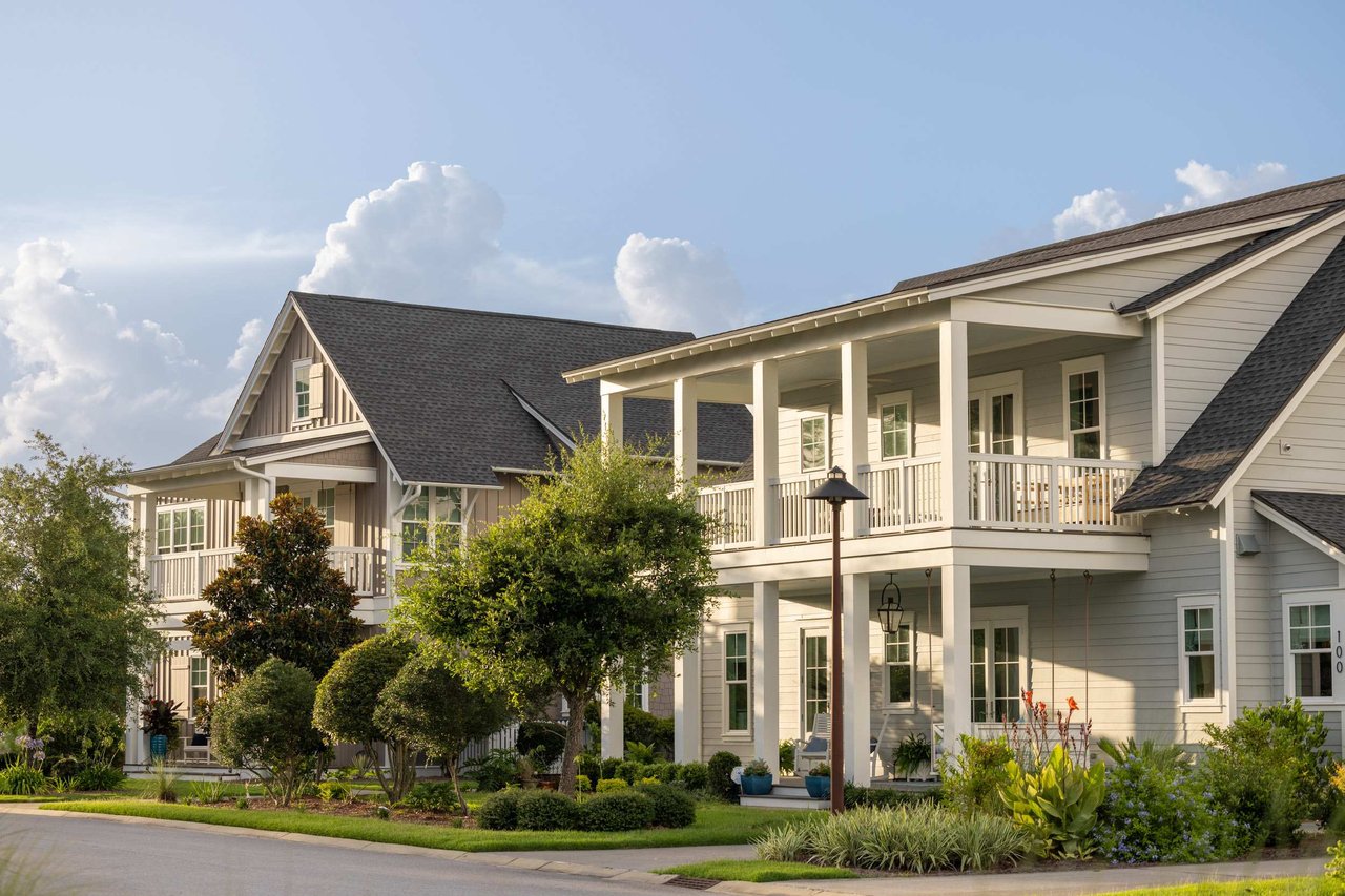 Photo of two homes in the Watersound Origins neighborhood near 30A.