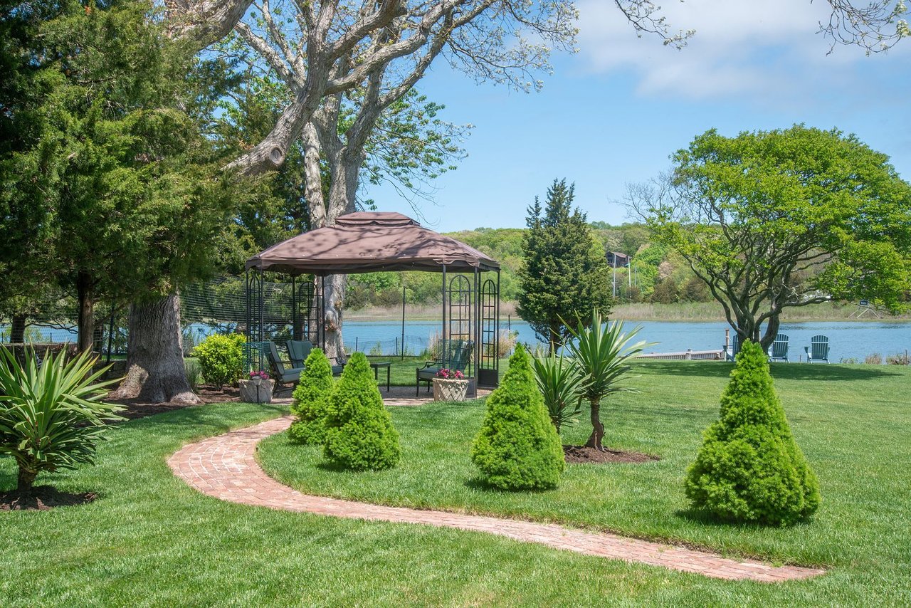 East Hampton Waterfront with Dock