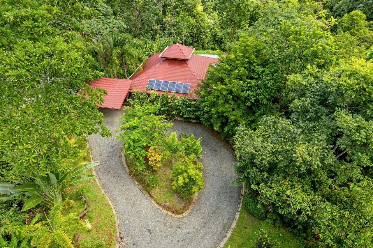 Casa Loro Verde,  Rainforest Jungle Retreat Home on 5.24 Acres in Portalon!