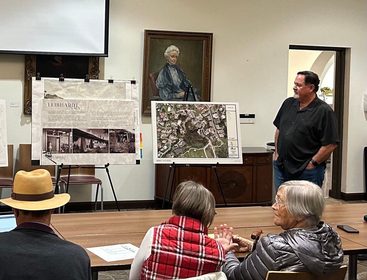 The proposed development at 7227, 7229, 7231, and 7233 Carrizo will pay homage to the Frederick Liebhardt legacy