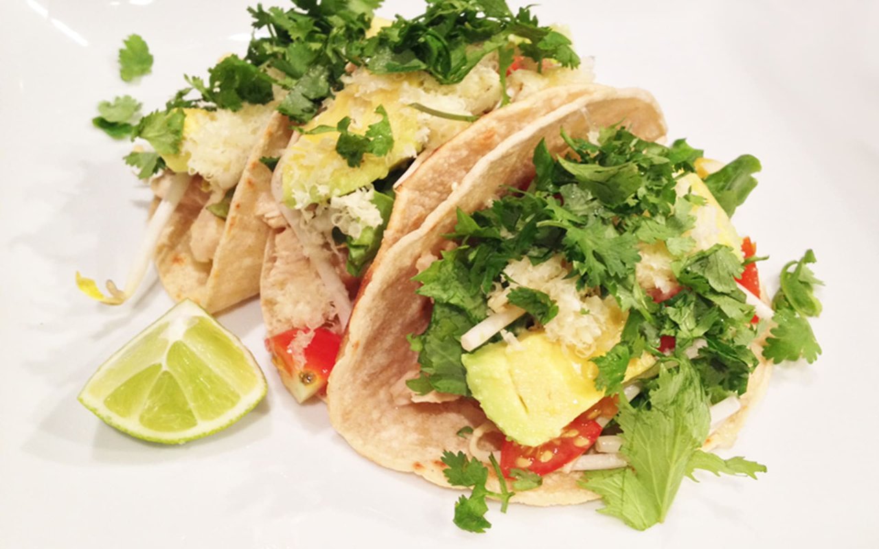 Salsa Verde Chicken Tacos