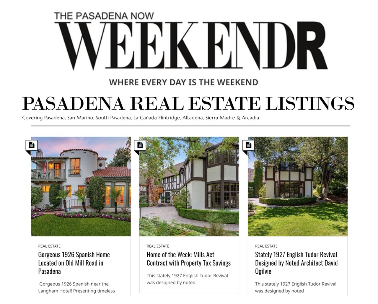 Pasadena Real Estate Listings