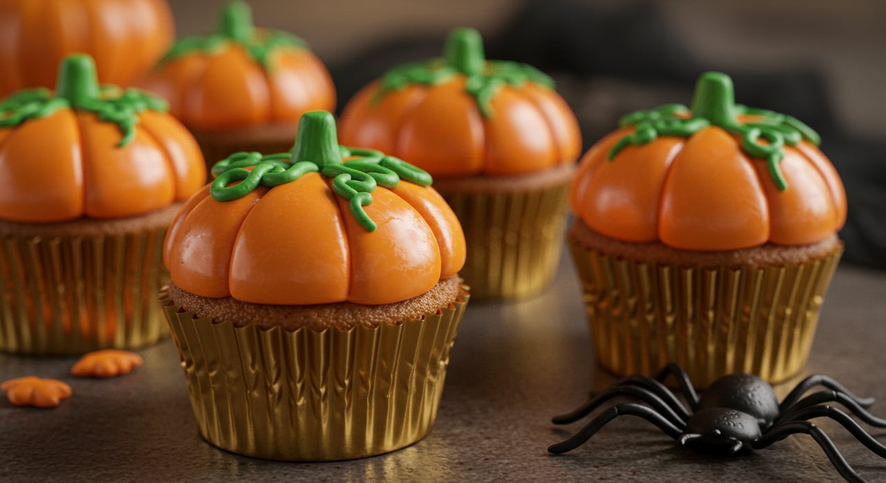 Pumpkin Top Cupcakes