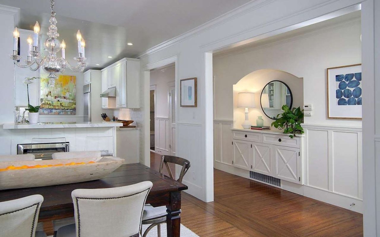 Period details, modern kitchen await within full-floor flat in the Marina district