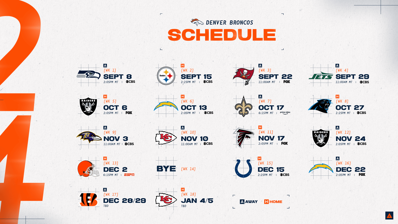 Get Ready for Game Day: Denver Broncos 2024 Schedule