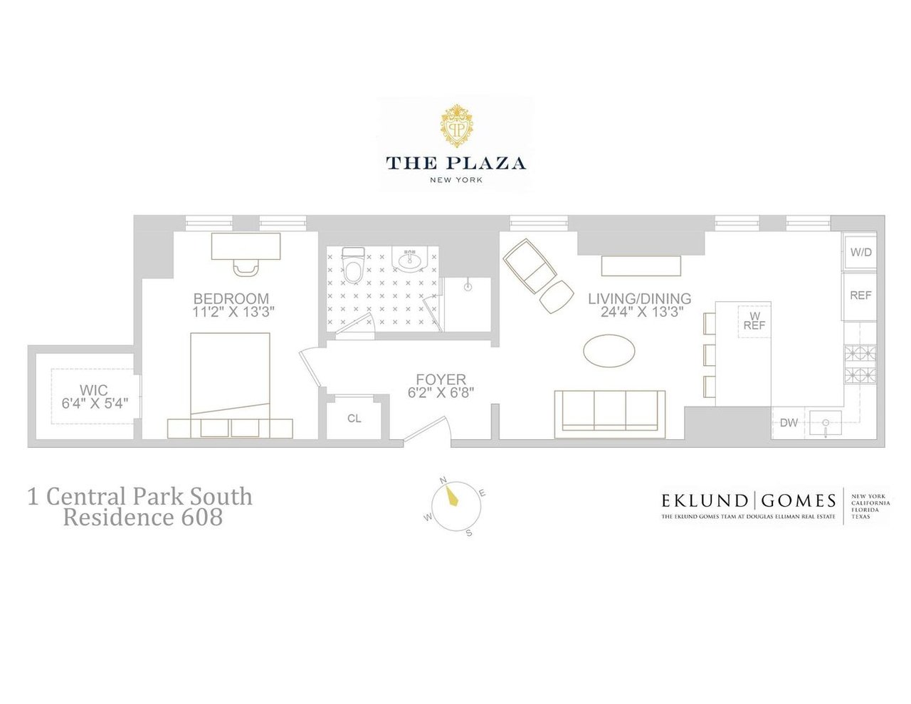 1 Central Park South, Unit 608