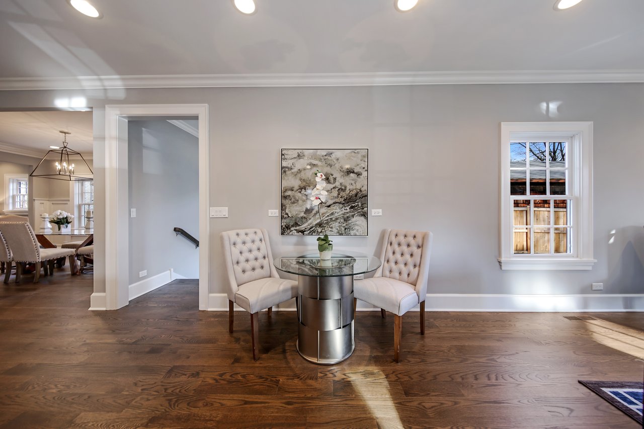 White new construction farmhouse