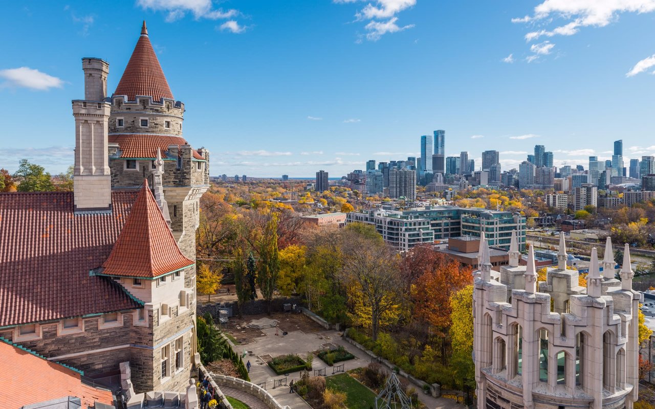 beautiful city view of Casa Loma