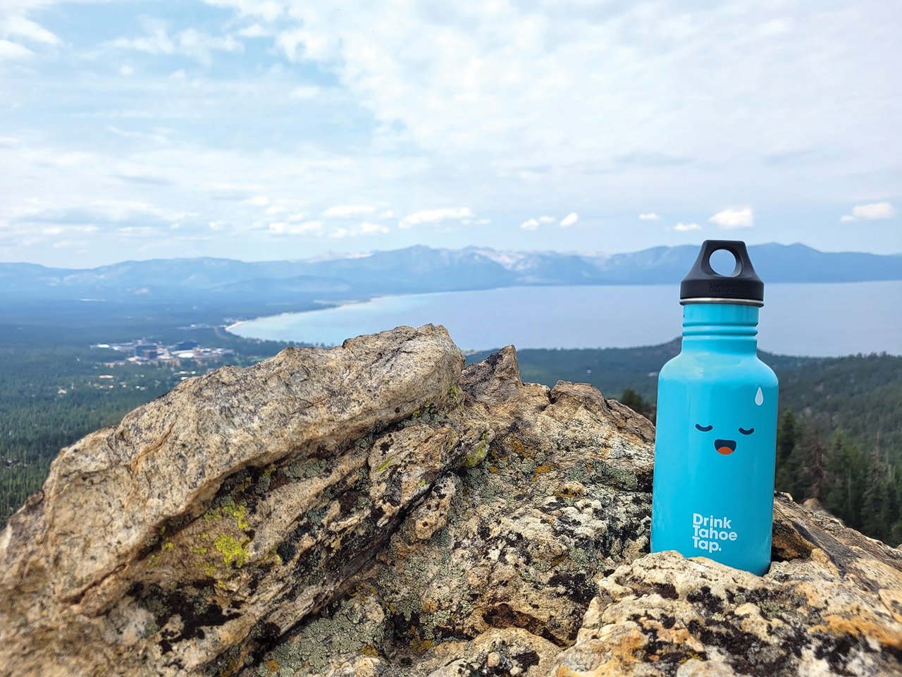 The Drink Tahoe Tap campaign promotes drinking from the tap instead of buying single-use water bottles, photo courtesy TWSA
