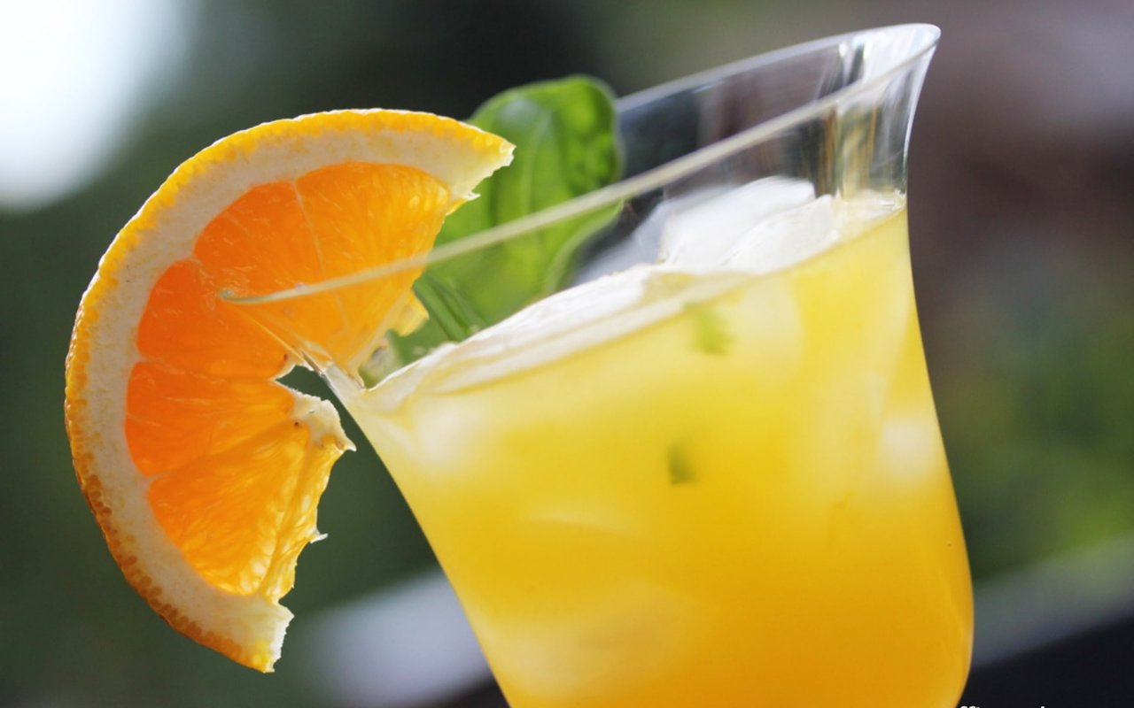 Orange Basil Vodka Mojito