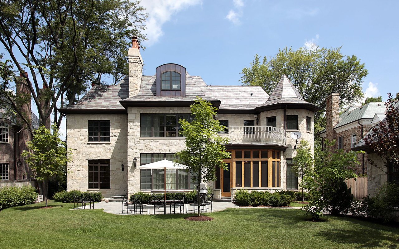 A classic American home with a well-maintained lawn