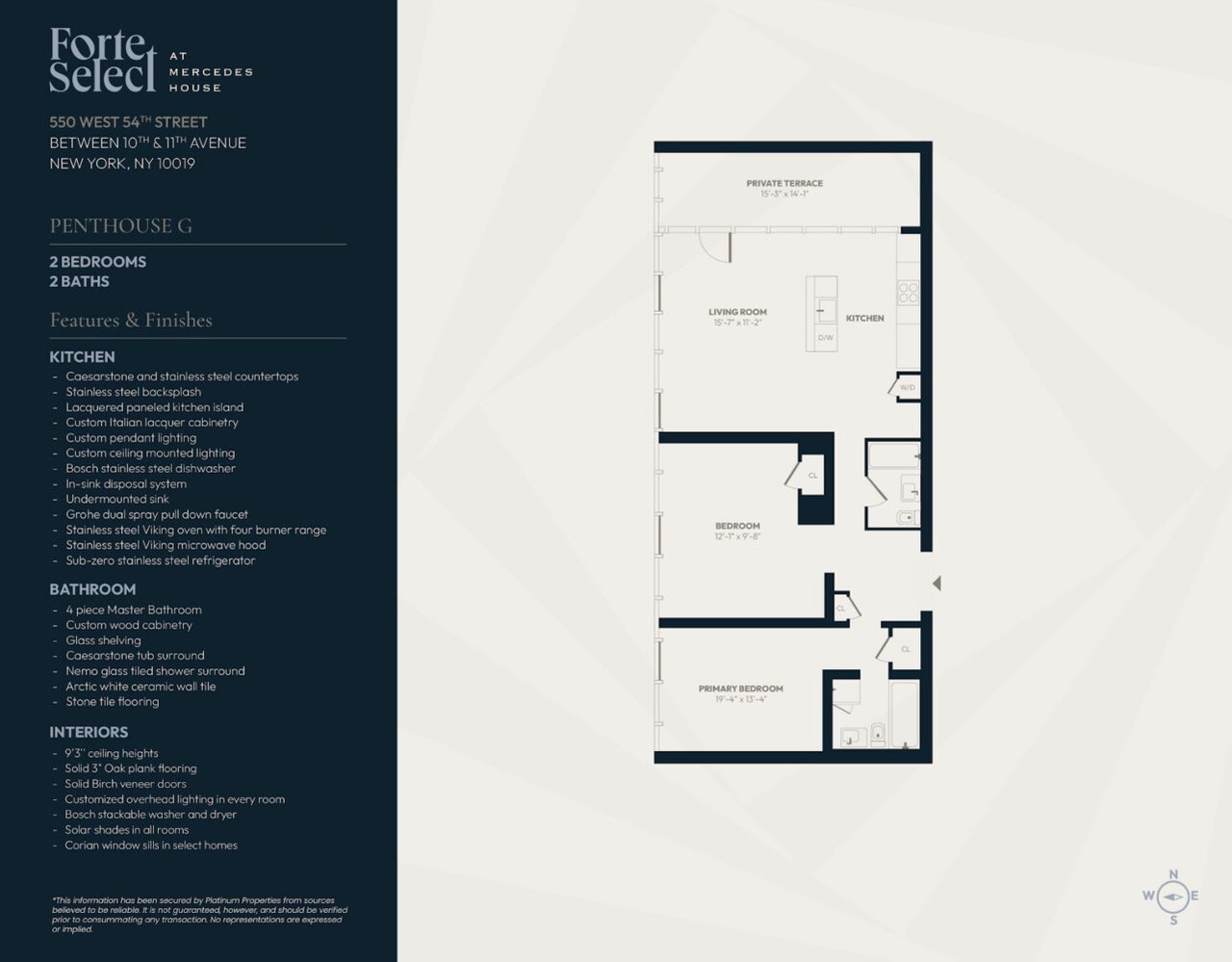 550 West 54th Street, Apt PHI
