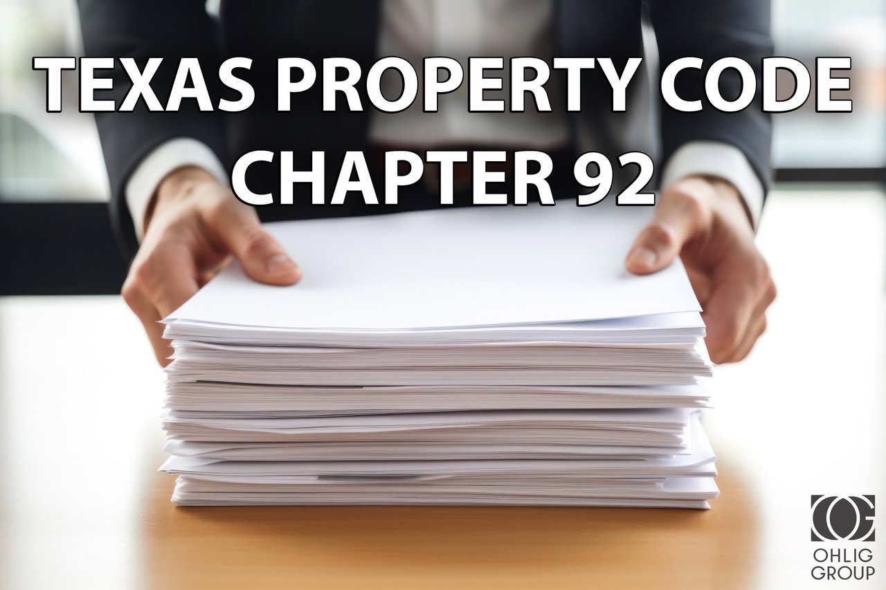 Texas Property Code Chapter 92