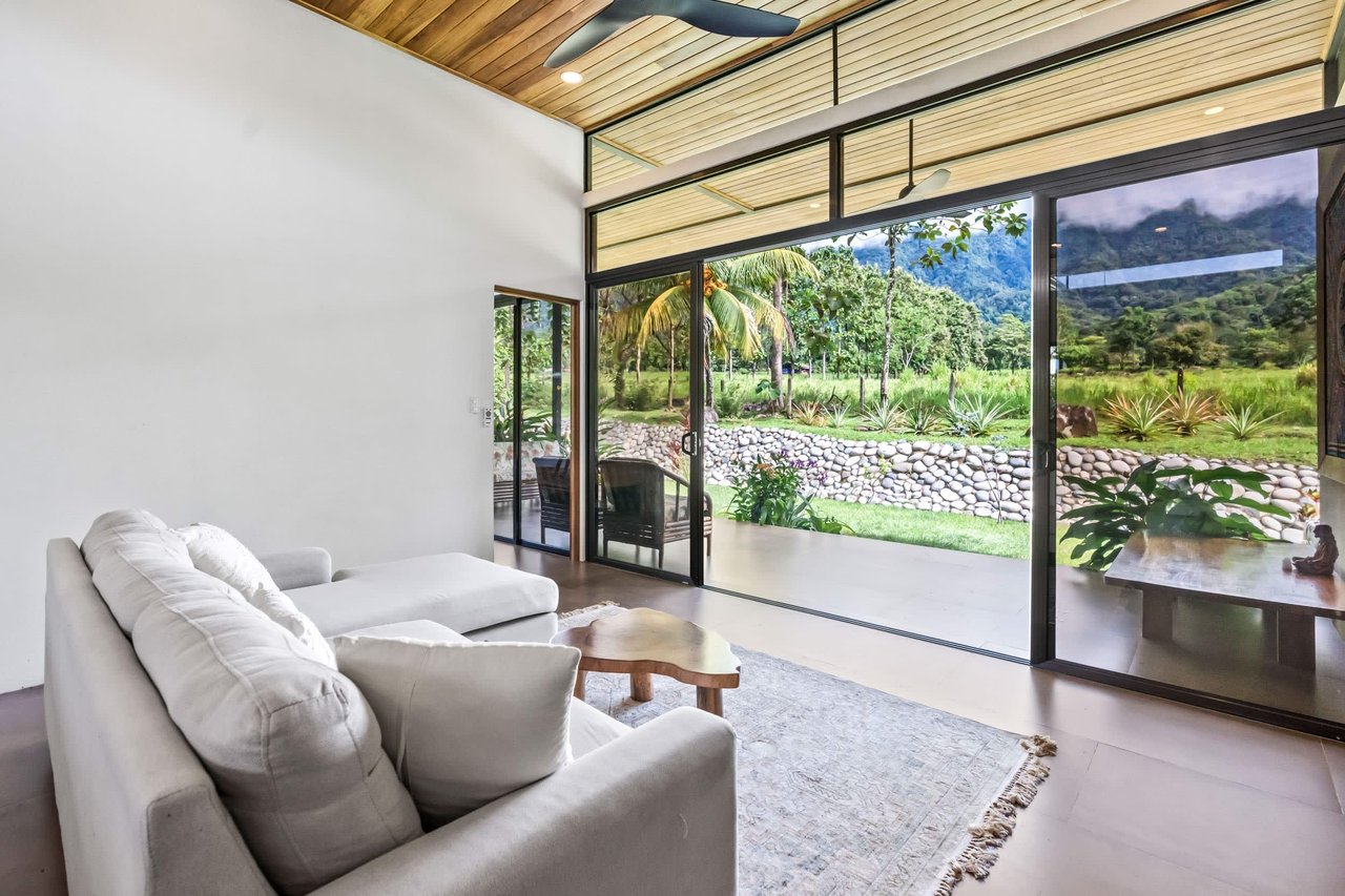 Bright & Peaceful 3-Bedroom Home With Separate Workshop/Office Space & Stunning Views Of The Lush Mountains In Easy-Access Location In Ojochal Costa Rica