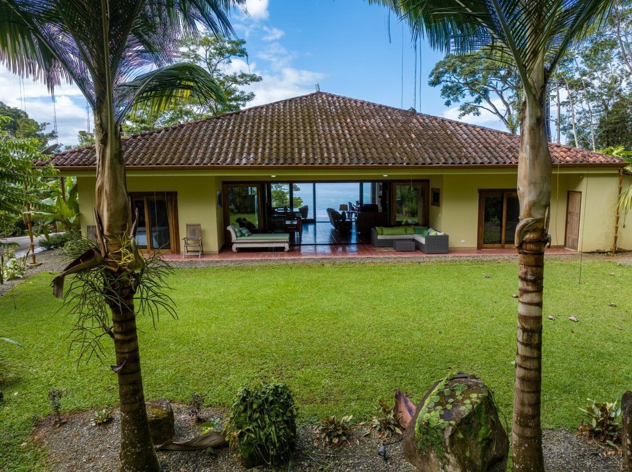 Ocean View Home With Rainforest Setting