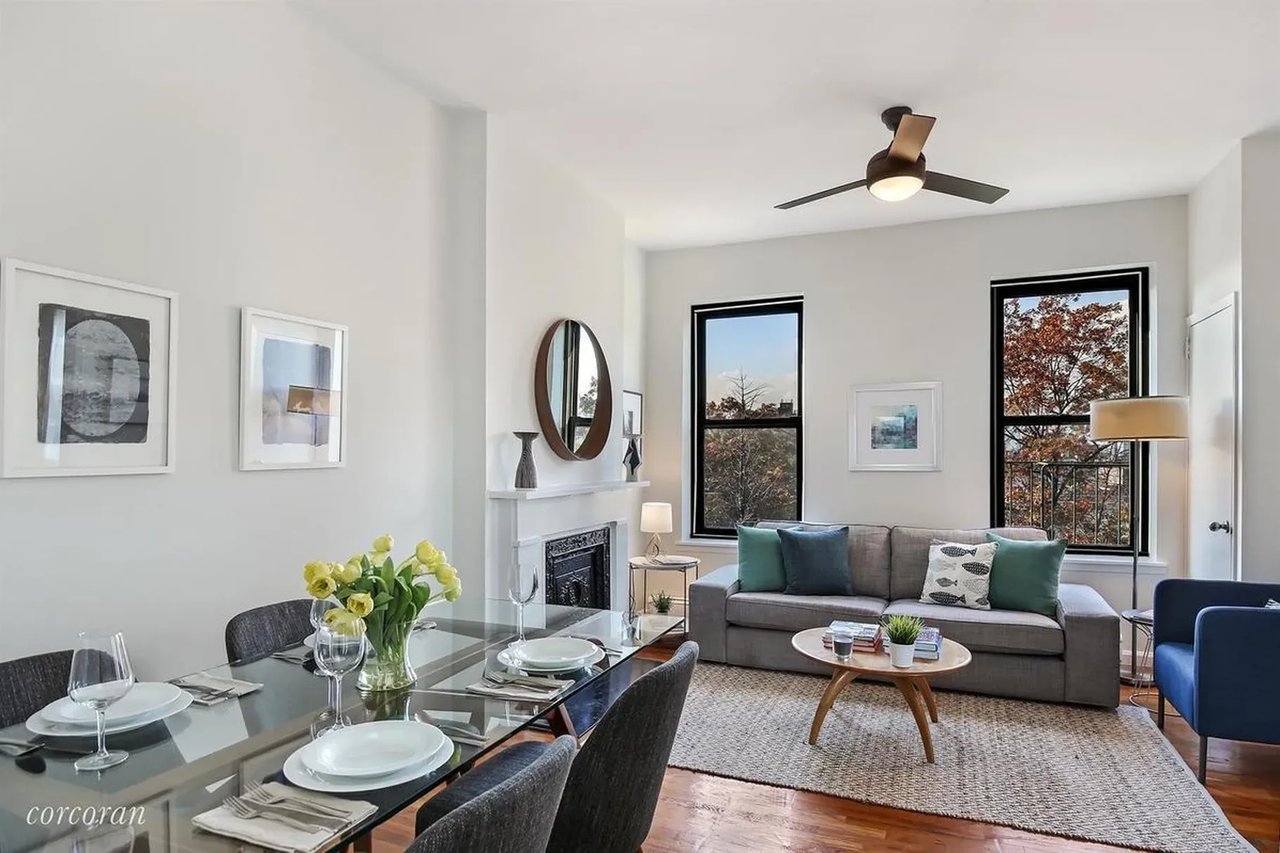 For $550K, a spacious, light-filled Prospect Heights co-op