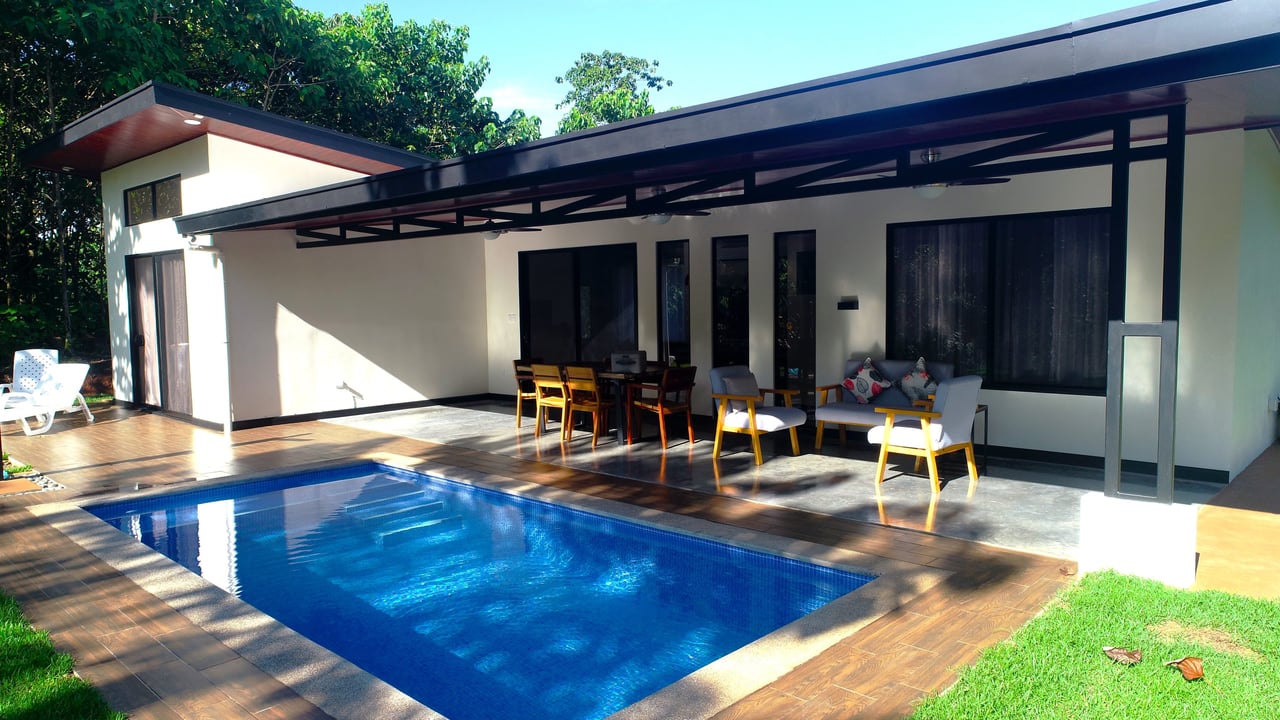2-Bedroom, Brand New Modern House In Jungle Community On Calle Tucan.