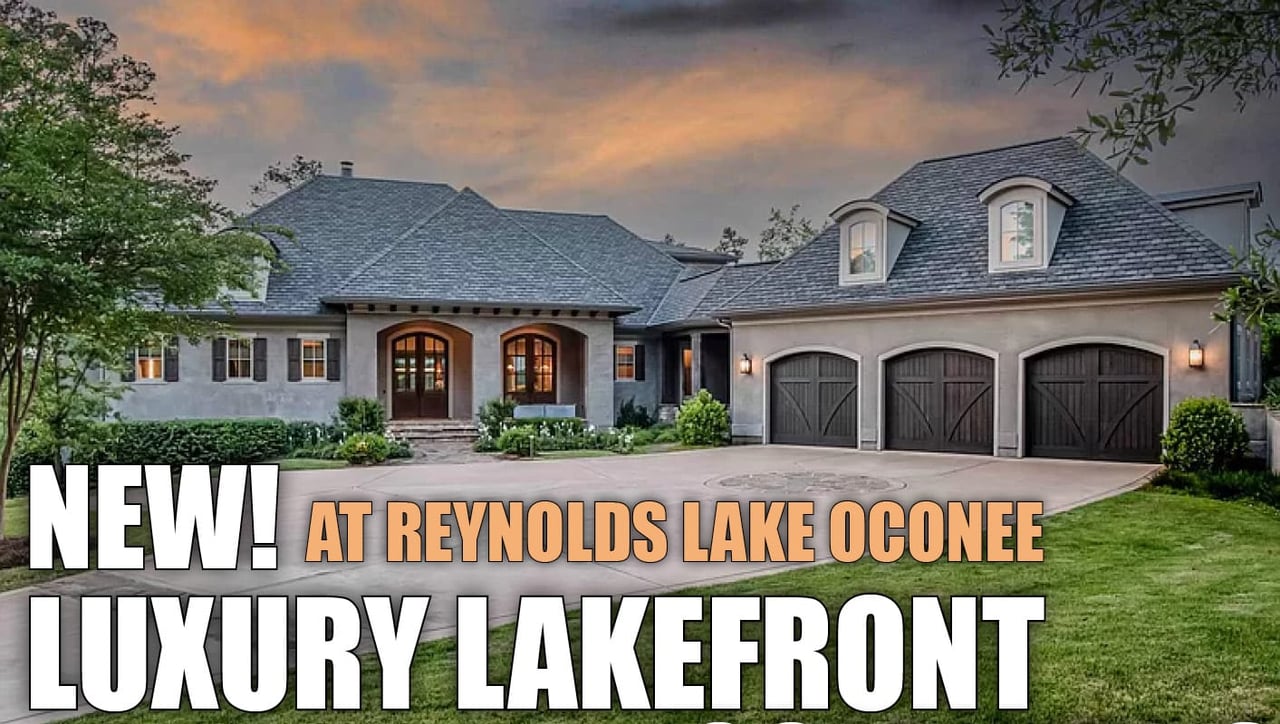 NEW! Reynolds Lake Oconee Luxury Lakefront Home