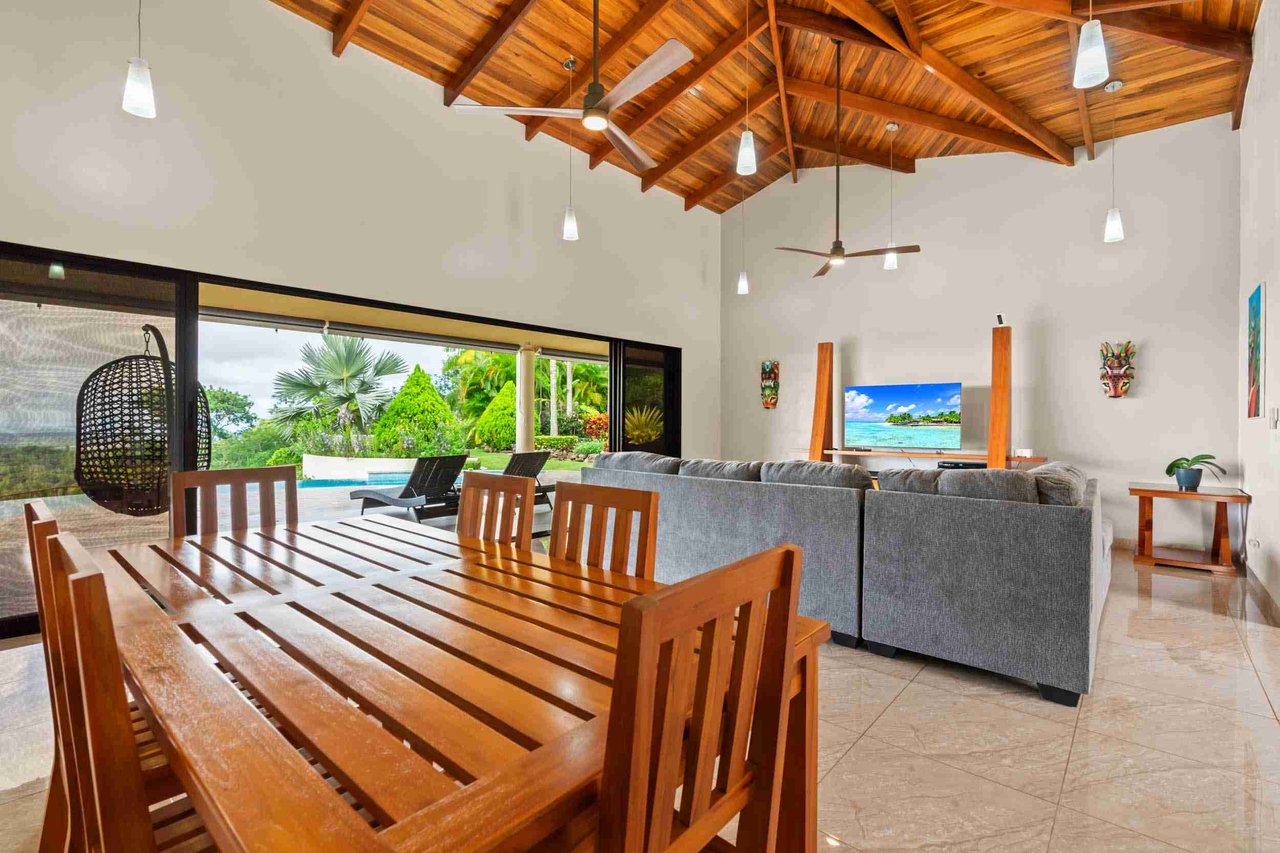 Luxurious Home with Great Outdoor Living Space and Incredible Panoramic Valley & Ocean Views in Chontales near Ojochal Costa Rica